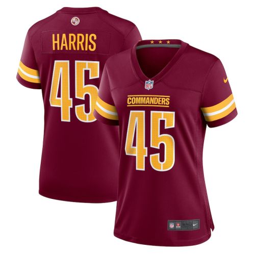 De'Jon Harris 45 Washington Commanders Women Game Jersey - Burgundy