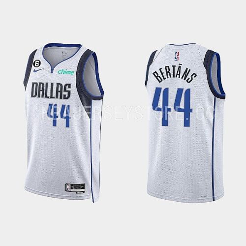 Dallas Mavericks Davis Bertans 44 2022-23 Association Edition White Men Jersey Swingman