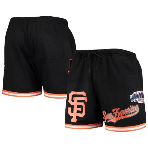 San Francisco Giants Team Logo Mesh Shorts - Black, Men