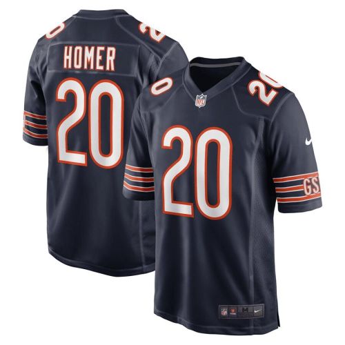 Travis Homer 20 Chicago Bears Men Game Jersey - Navy