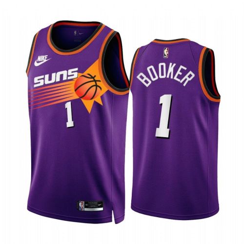 Devin Booker 2022-23 Phoenix Suns Purple 1 Classic Edition Jersey - Men Jersey