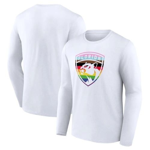 Florida Panthers Team Pride Logo Long Sleeve T-Shirt - White