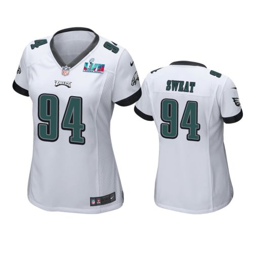 Josh Sweat 94 Philadelphia Eagles Super Bowl LVII White Game Jersey - Women