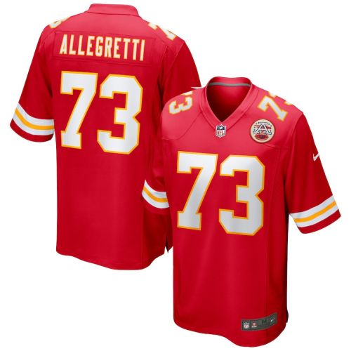 Nick Allegretti 73 Kansas City Chiefs Game Men Jersey - Red