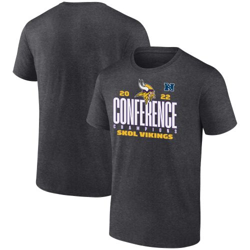 Minnesota Vikings NFC Conference Champions Skol Vikings T-Shirt - Charcoal