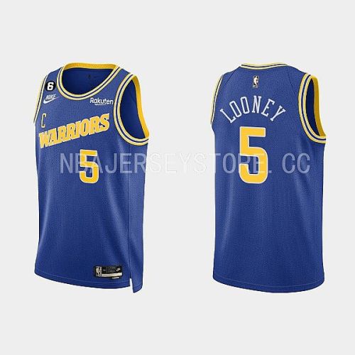 Golden State Warriors 5 Kevon Looney 2022-23 Classic Edition Royal Men Jersey