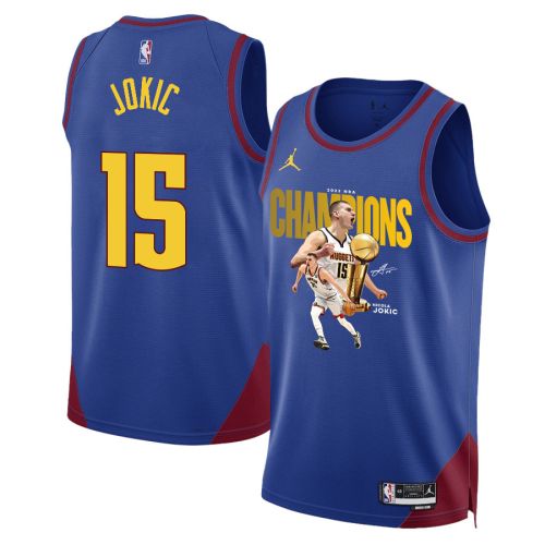 Nikola Jokić Denver Nuggets's Reigning MVP 2023 Champions Swingman Jersey - Blue