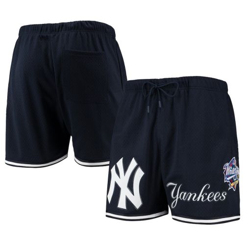 New York Yankees Team Logo Mesh Shorts - Navy, Men