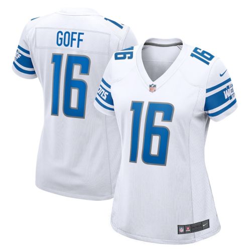 Jared Goff 16 Detroit Lions Women Game Jersey - White