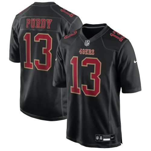 Brock Purdy 13 San Francisco 49ers Fashion Game Men Jersey - Carbon Black