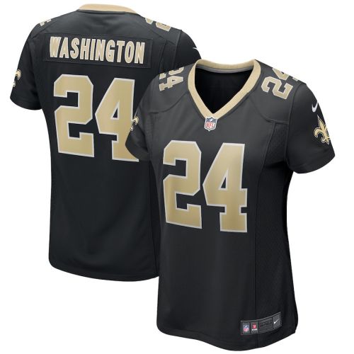 Dwayne Washington 24 New Orleans Saints Women's Game Jersey - Black