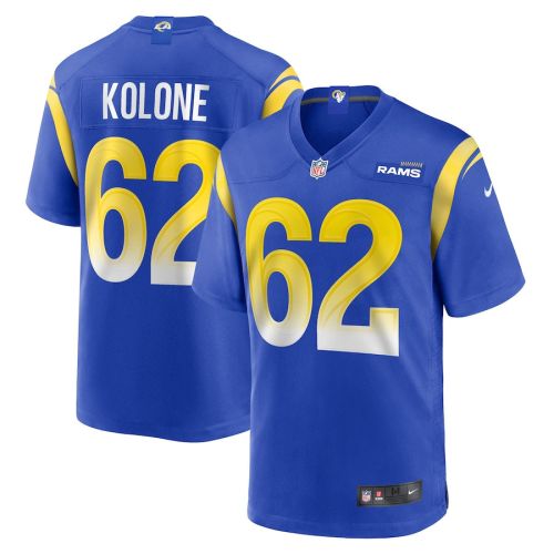 Jeremiah Kolone Los Angeles Rams Game Player Jersey - Royal