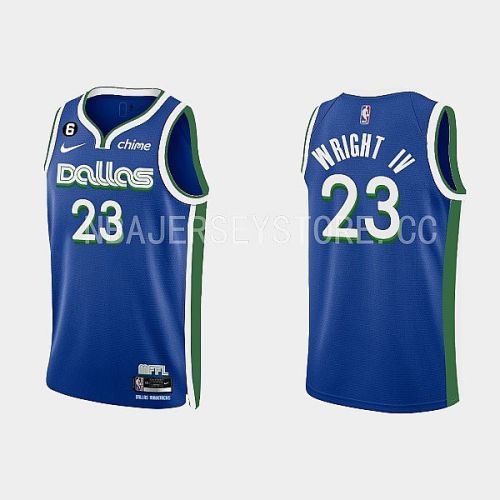 Dallas Mavericks 23 McKinley Wright IV 2022-23 City Edition Royal Men Jersey