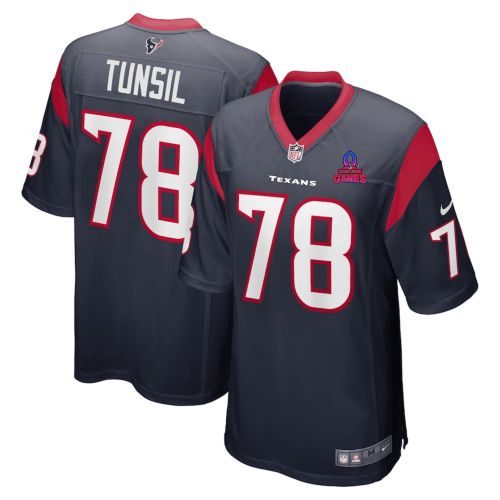 Laremy Tunsil 78 Houston Texans 2024 Pro Bowl Patch Game Men Jersey - Navy