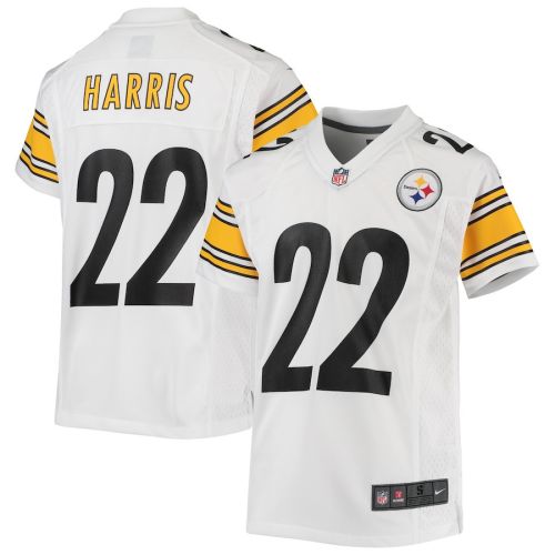 Najee Harris 22 Pittsburgh Steelers YOUTH Game Jersey - White