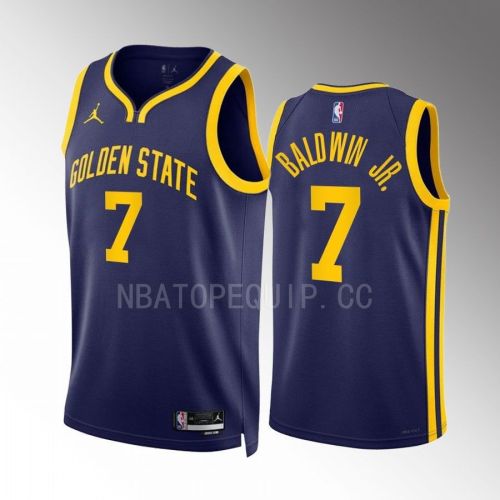 Patrick Baldwin Jr. 7 Golden State Warriors 2022-23 Statement Edition Navy Jersey Swingman