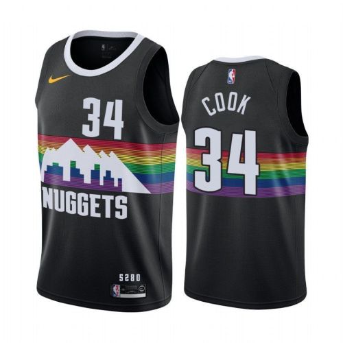 Tyler Cook Denver Nuggets Black 2020 Draft City Jersey