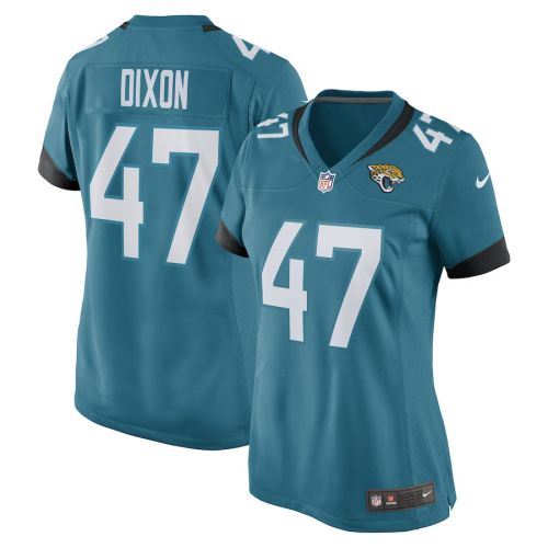 De'Shaan Dixon 47 Jacksonville Jaguars Women's Game Jersey - Teal