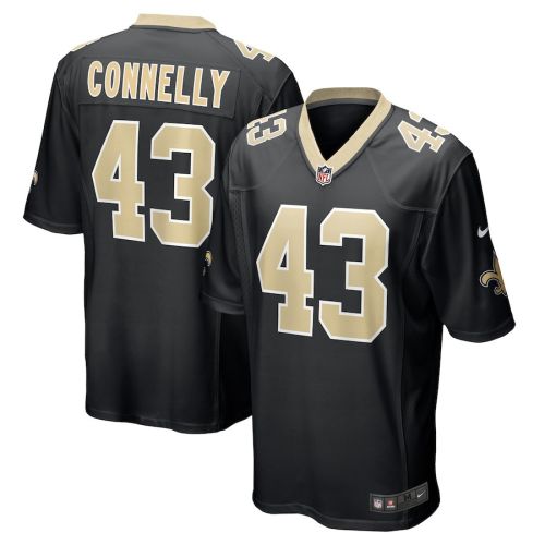 Ryan Connelly 43 New Orleans Saints Men Team Game Jersey - Black