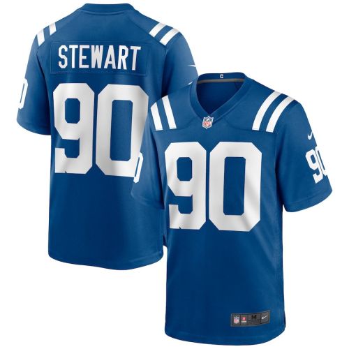 Grover Stewart 90 Indianapolis Colts Men Game Jersey - Royal