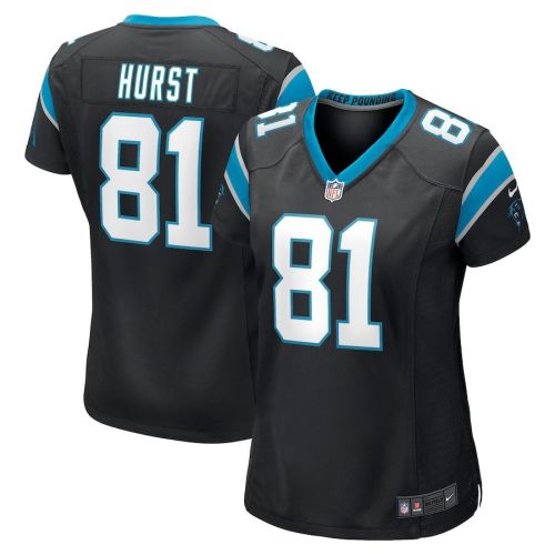 Hayden Hurst 81 Carolina Panthers Women's Game Player Jersey - Black