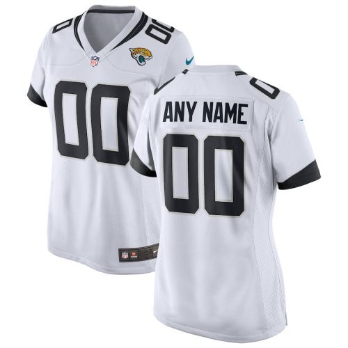 Jacksonville Jaguars Women's Custom Game Jersey - White