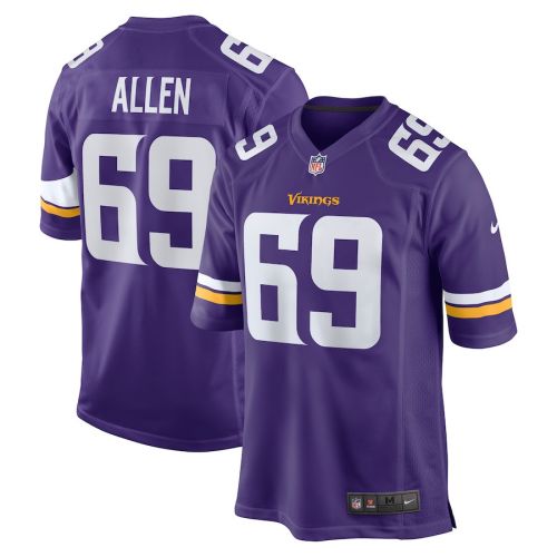 Jared Allen 69 Minnesota Vikings Retired Game Jersey - Purple