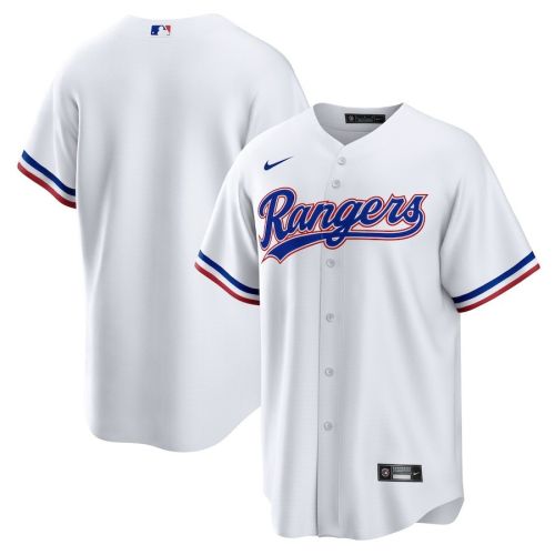 Texas Rangers Home Blank Men Jersey - White