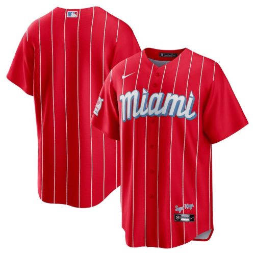 Miami Marlins City Connect Team Men Jersey - Red