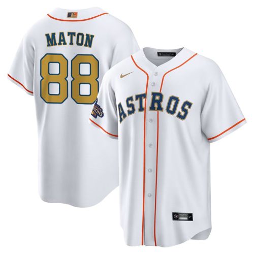 Phil Maton 88 Houston Astros 2023 Men Jersey - White/Gold