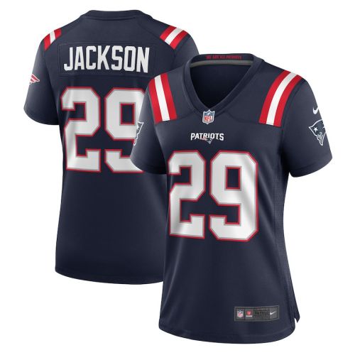 JC Jackson 29 New England Patriots Game Women Jersey - Navy