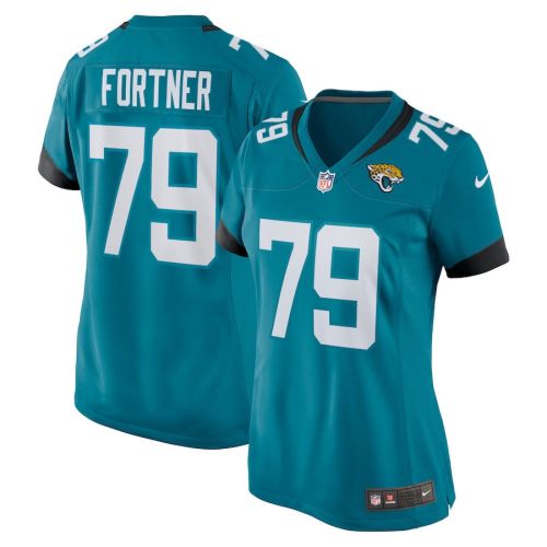 Luke Fortner 79 Jacksonville Jaguars Women's Game Jersey - Teal