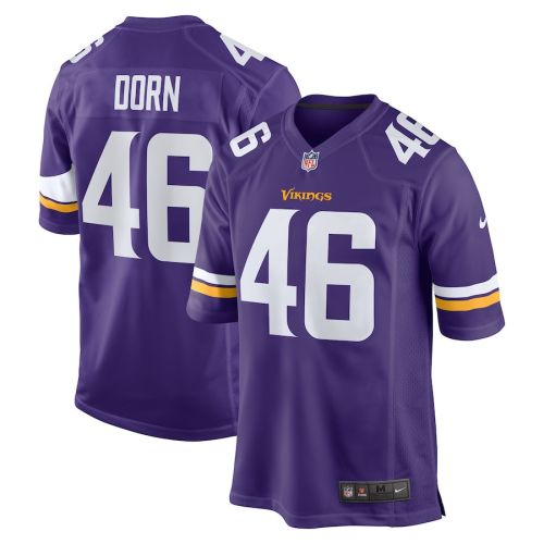 Myles Dorn 46 Minnesota Vikings Men Game Jersey - Purple