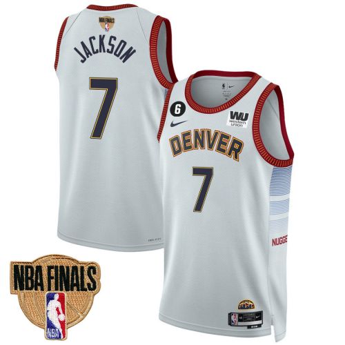 Reggie Jackson 7 Denver Nuggets Final Champions 2023 Swingman Jersey - White