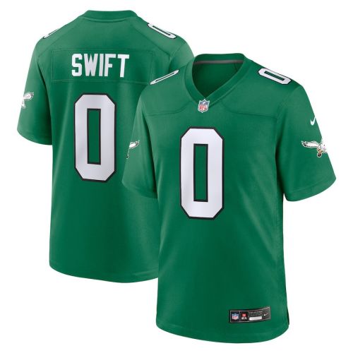 D'Andre Swift 0 Philadelphia Eagles Men Alternate Game Jersey - Kelly Green