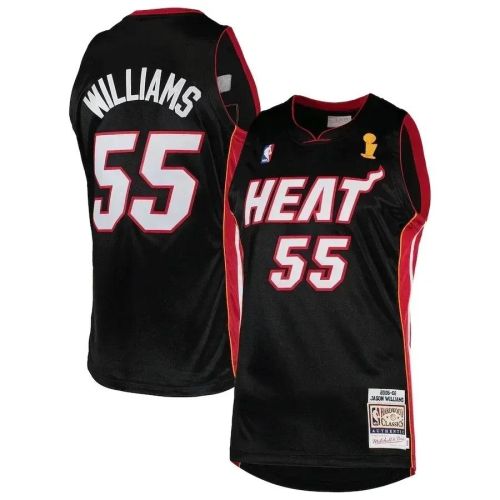 Jason Williams Miami Heat Mitchell & Ness 2005-06 Hardwood Classics Jersey - Black