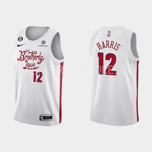 Philadelphia 76ers 12 Tobias Harris 2022-23 City Edition White Men Jersey