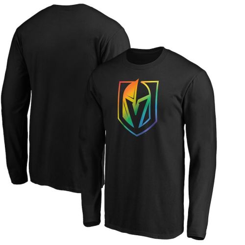 Vegas Golden Knights Team Pride Logo Long Sleeve T-Shirt - Black