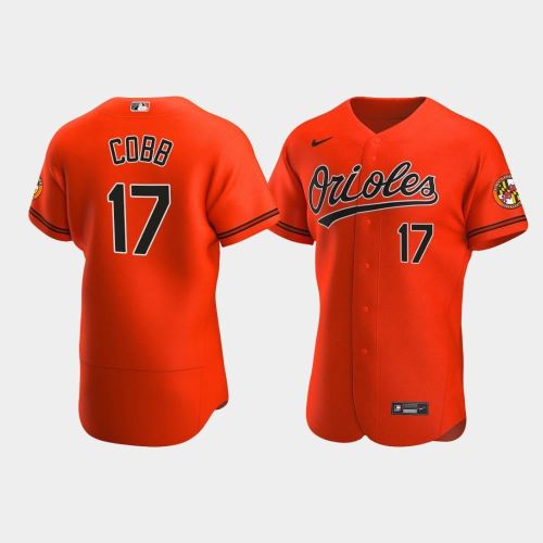 Alex Cobb 17 Baltimore Orioles Orange Alternate Jersey Jersey