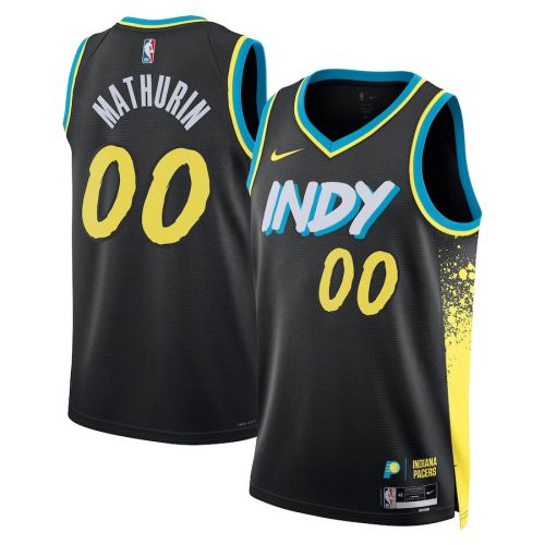 Bennedict Mathurin 00 Indiana Pacers 2023/24 City Edition Swingman Jersey - Black