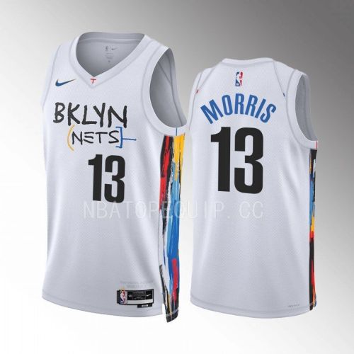 Brooklyn Nets Markieff Morris 13 2022-23 City Edition White Jersey Swingman