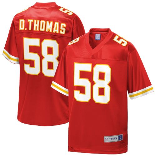 Derrick Thomas 58 Kansas City Chiefs Pro Line Men Retired Jersey - Red