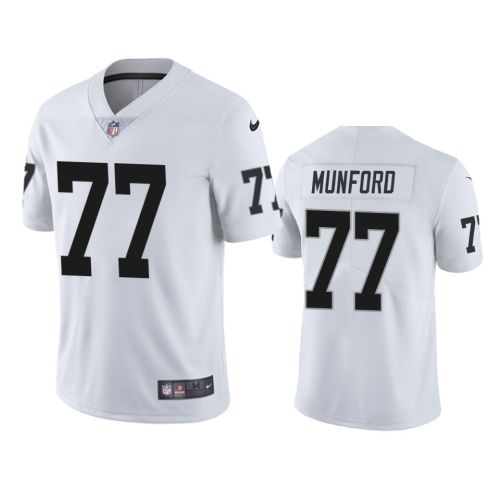 Las Vegas Raiders Thayer Munford 77 White Vapor Limited Jersey