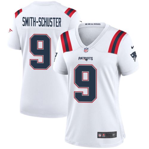 JuJu Smith-Schuster 9 New England Patriots Women Game Jersey - White