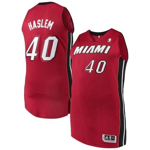 Udonis Haslem Miami Heat Finished Jersey - Red