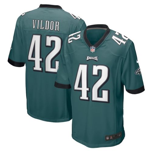 Kindle Vildor 42 Philadelphia Eagles Game Men Jersey - Midnight Green