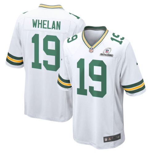 Daniel Whelan 19 Green Bay Packers 2024 Divisional Patch Game Men Jersey - White