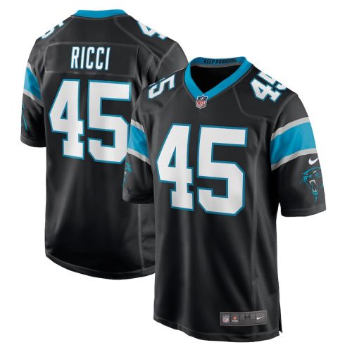 Giovanni Ricci 45 Carolina Panthers Men's Game Jersey - Black