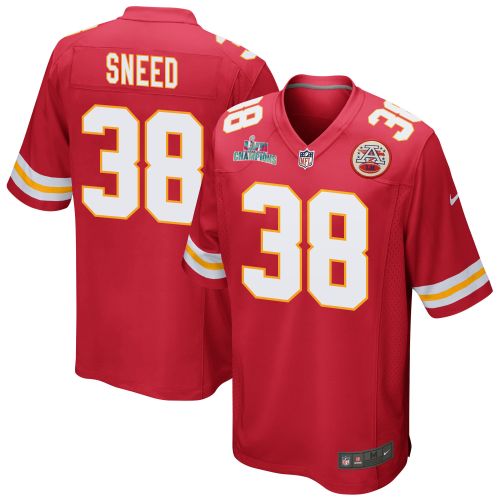 L'Jarius Sneed 38 Kansas City Chiefs Super Bowl LVII Champions Men Game Jersey - Red