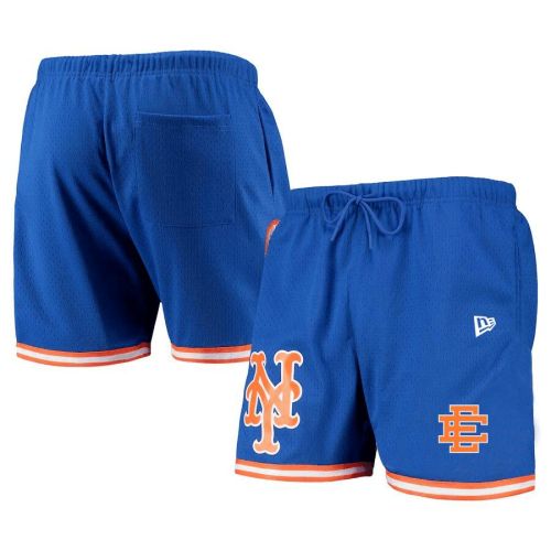 New York Mets Team Standard Logo Mesh Shorts - Royal